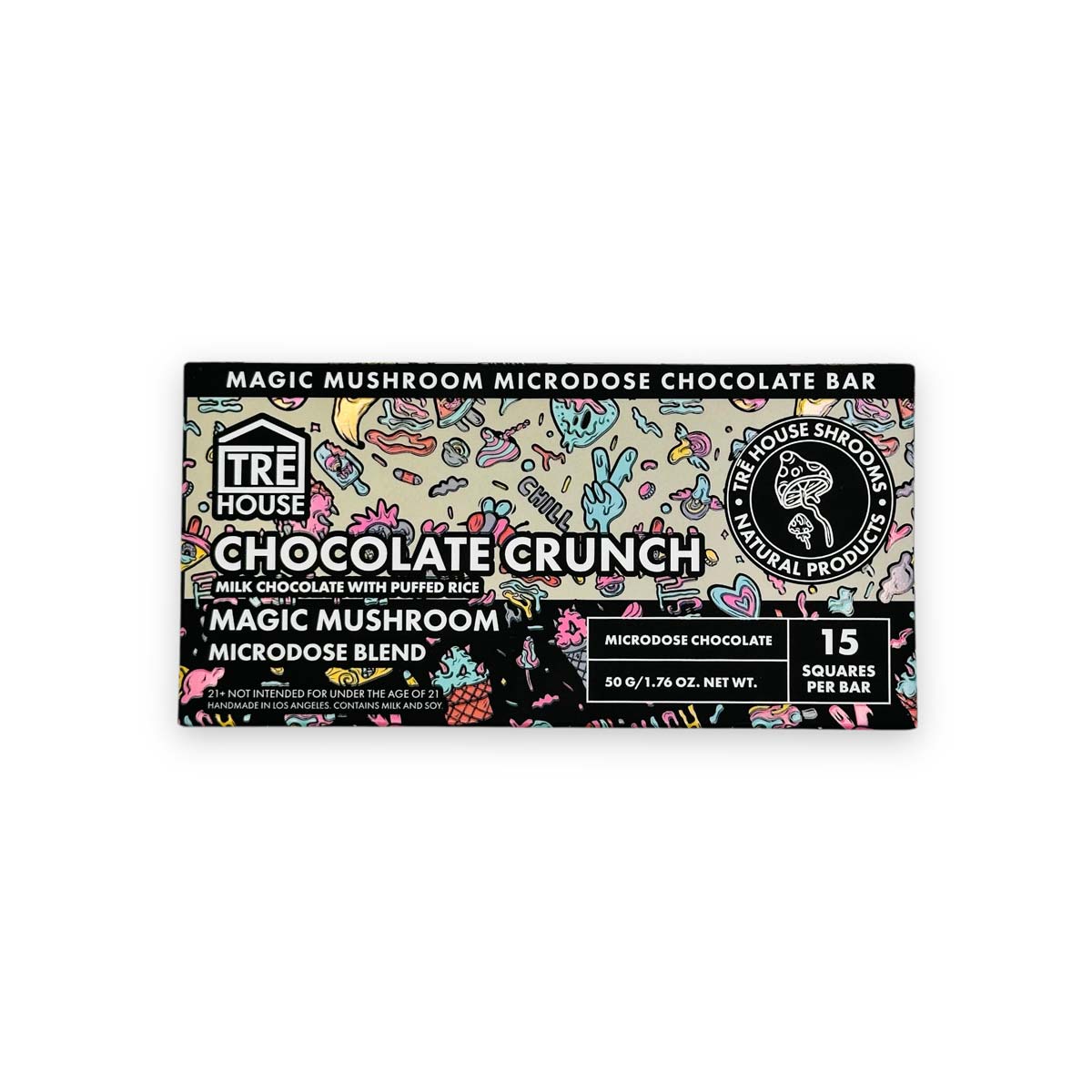 Tre House Magic Mushroom Blend Chocolate Bar Chocolate Crunch 50g