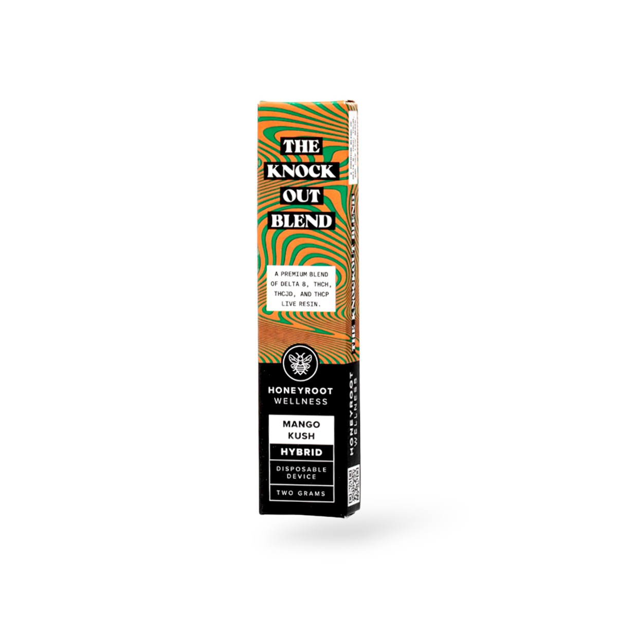 Honeyroot Wellness The Knock out Blend Disposable Vape Mango Kush Hybrid 2g