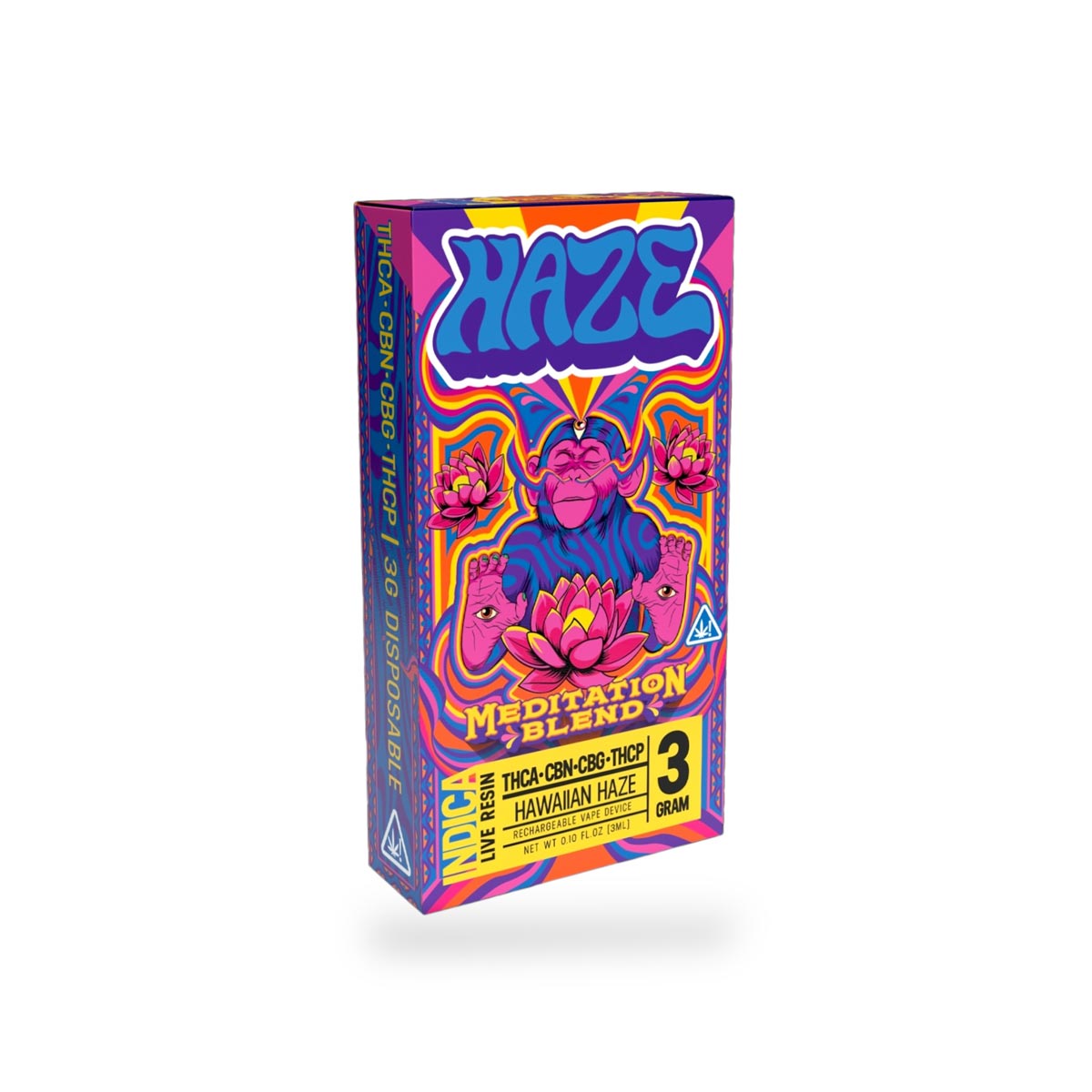 Haze Meditation Blend Hawaiian Haze Indica Vape 3g