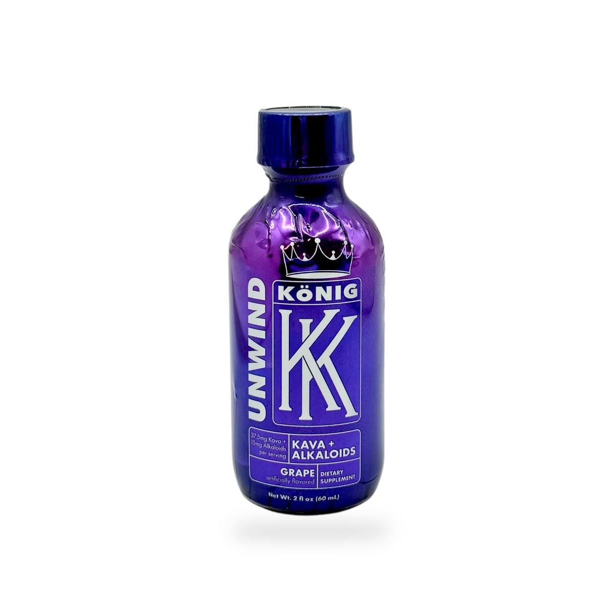 Konig Kratom Unwind Grape Kava + Alkaloids Shot 60mL