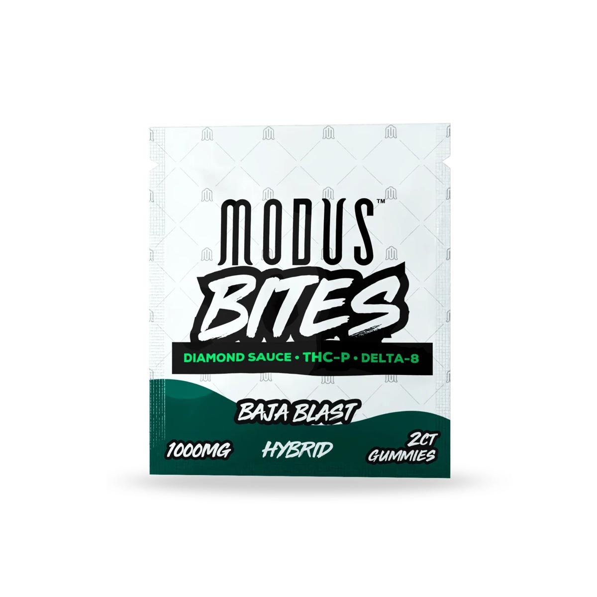 Modus Kratom Diamond Sauce Bites Gummies Baja Blast Hybrid 1000mg