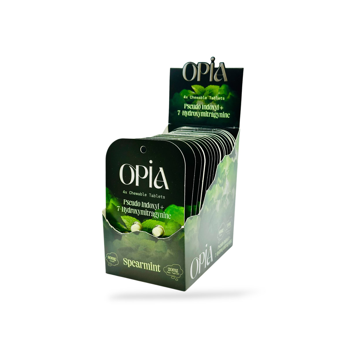 Opia Pseudo + 7OH Chewable Tablets Spearmint 80mg - Image 9