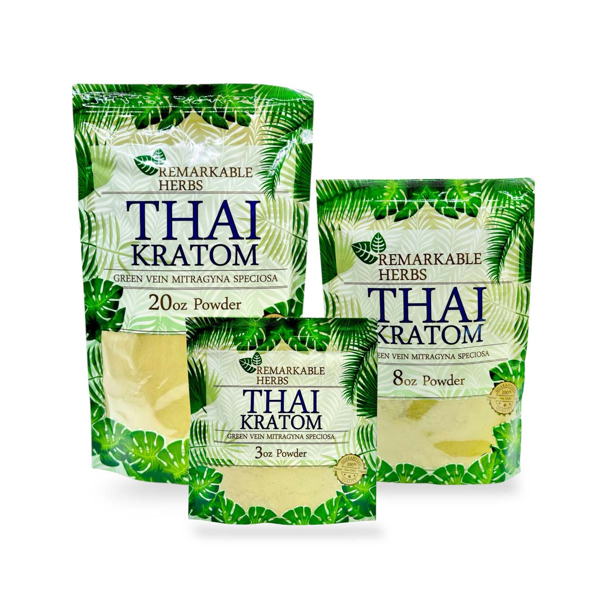 Remarkable Herbs Kratom Powder Green Thai