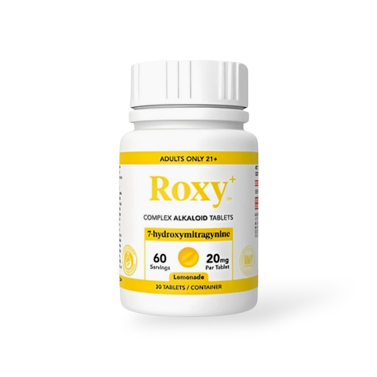 Roxy Complex 7-Hydroxymitragynine Tablets | Lemonade 20mg