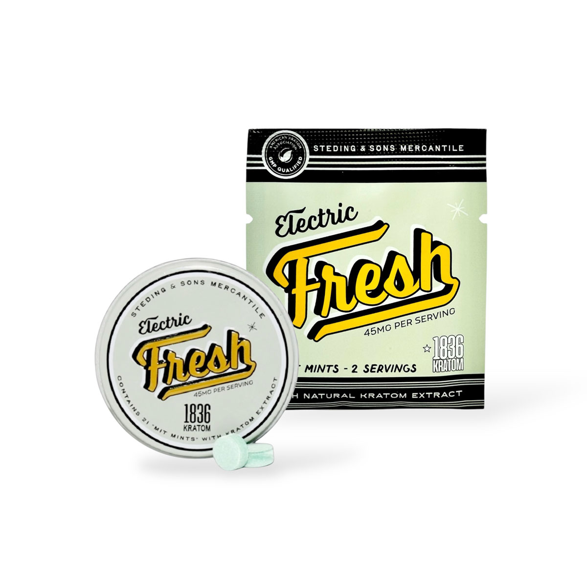 Steding & Sons 1836 Kraton Extract Electric Fresh Mints 15mg Per Mint