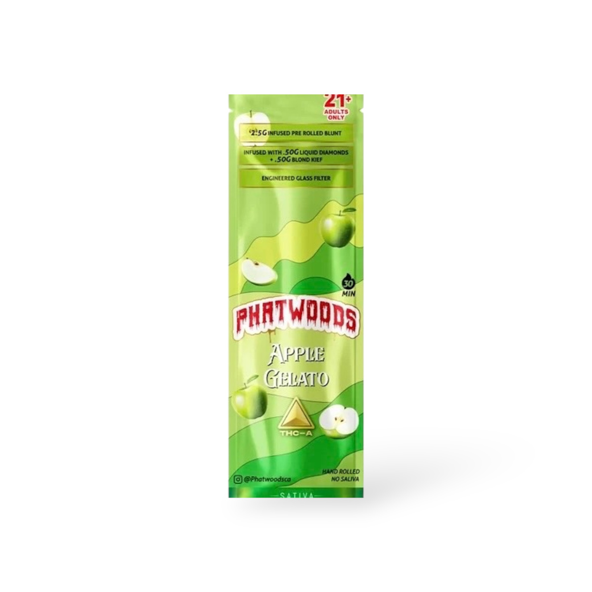 Phatwoods Infused Pre Roll Sativa Apple Gelato 2.5g