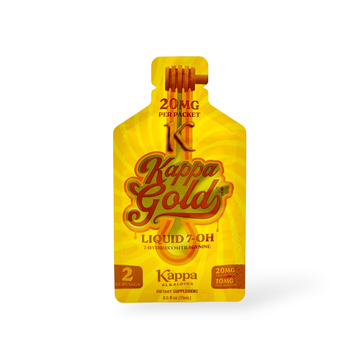 Kappa Gold 20mg Liquid 7-OH Shot 15mL