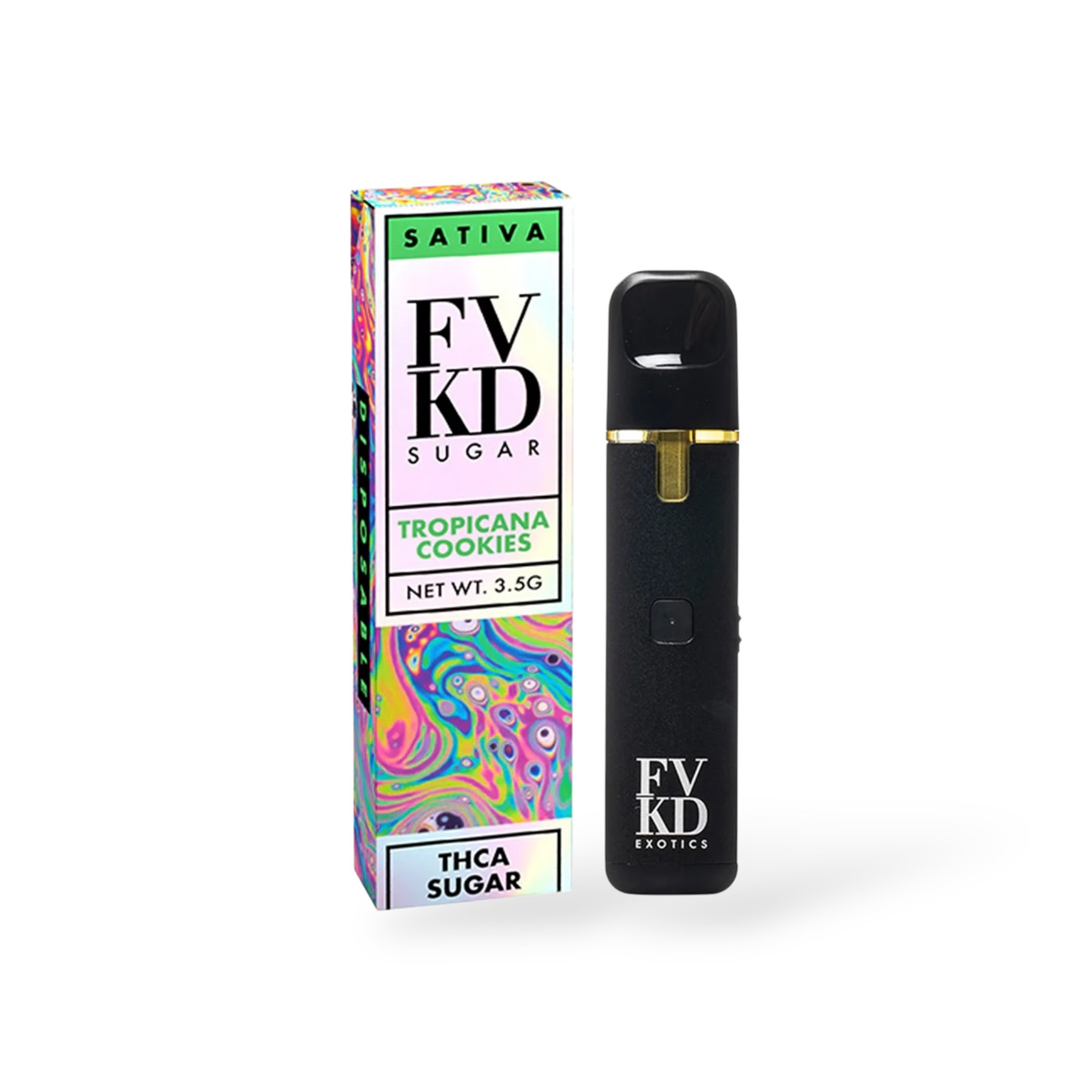 FVKD Sugar Disposable Vape Tropicana Cookies Sativa 3.5g