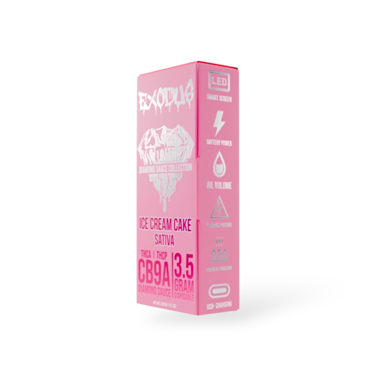 Exodus Diamond Sauce Vape  Sativa Ice Cream Cake 3.5g