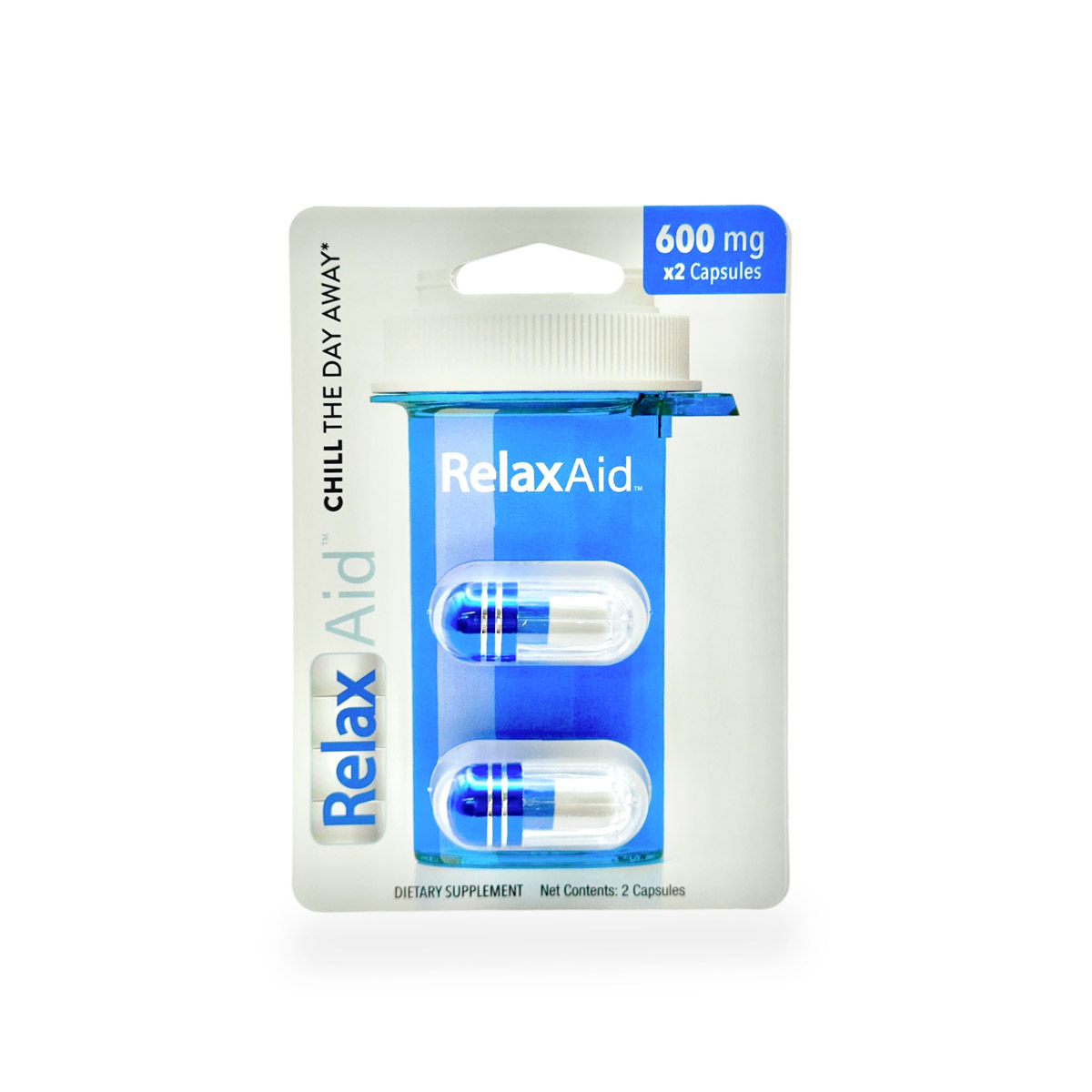 RelaxAid 600mg Capsules 2 ct - Natural Supplement