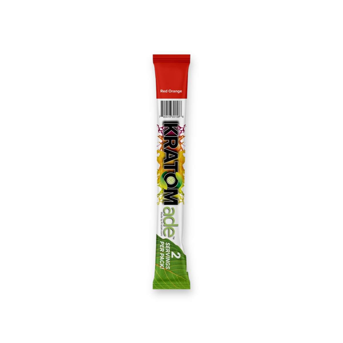 Kratomade 100mg Kratom Extract Red Orange Drink Mix