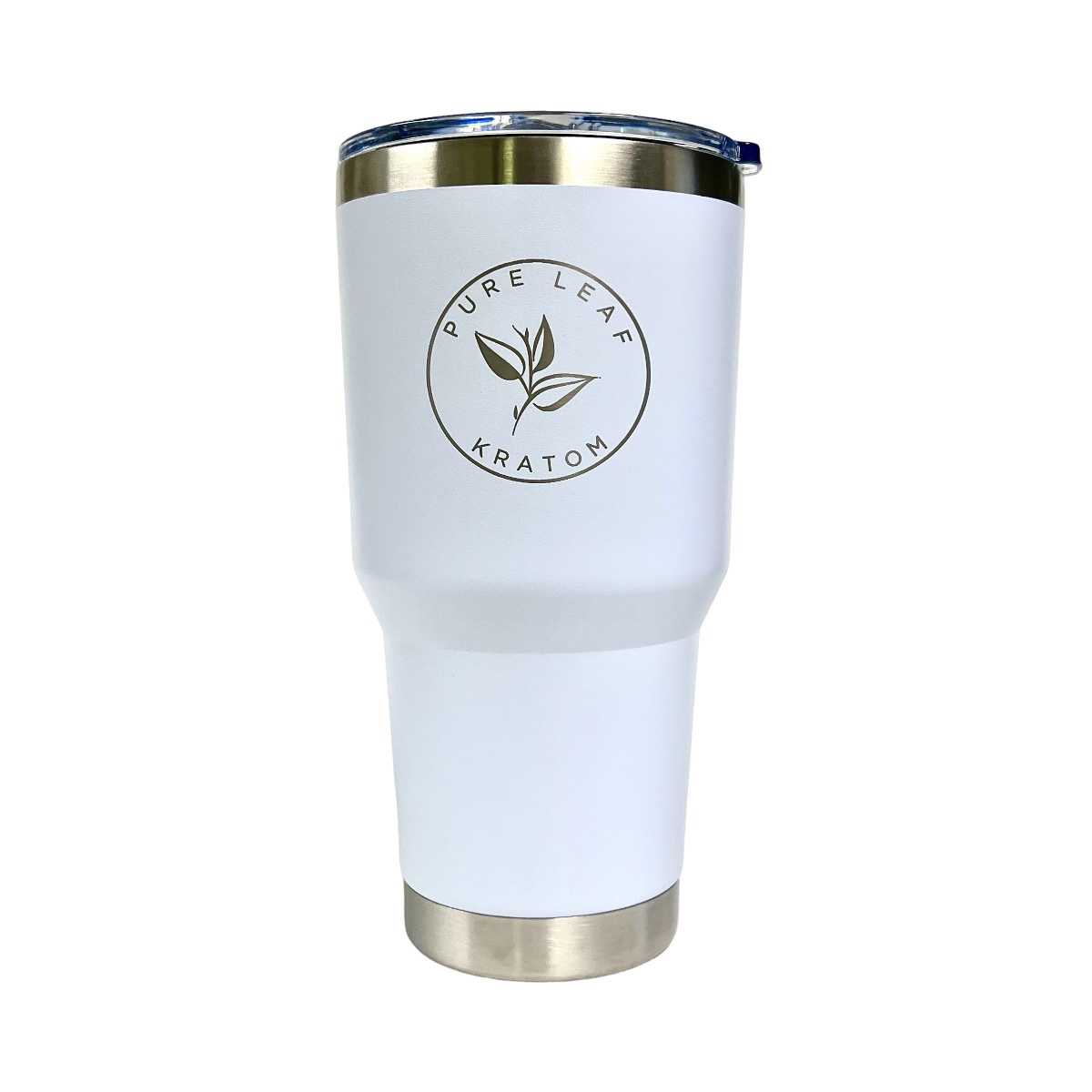 Pure Leaf Kratom Stainless Steel Double Wall Tumbler, 30 Oz