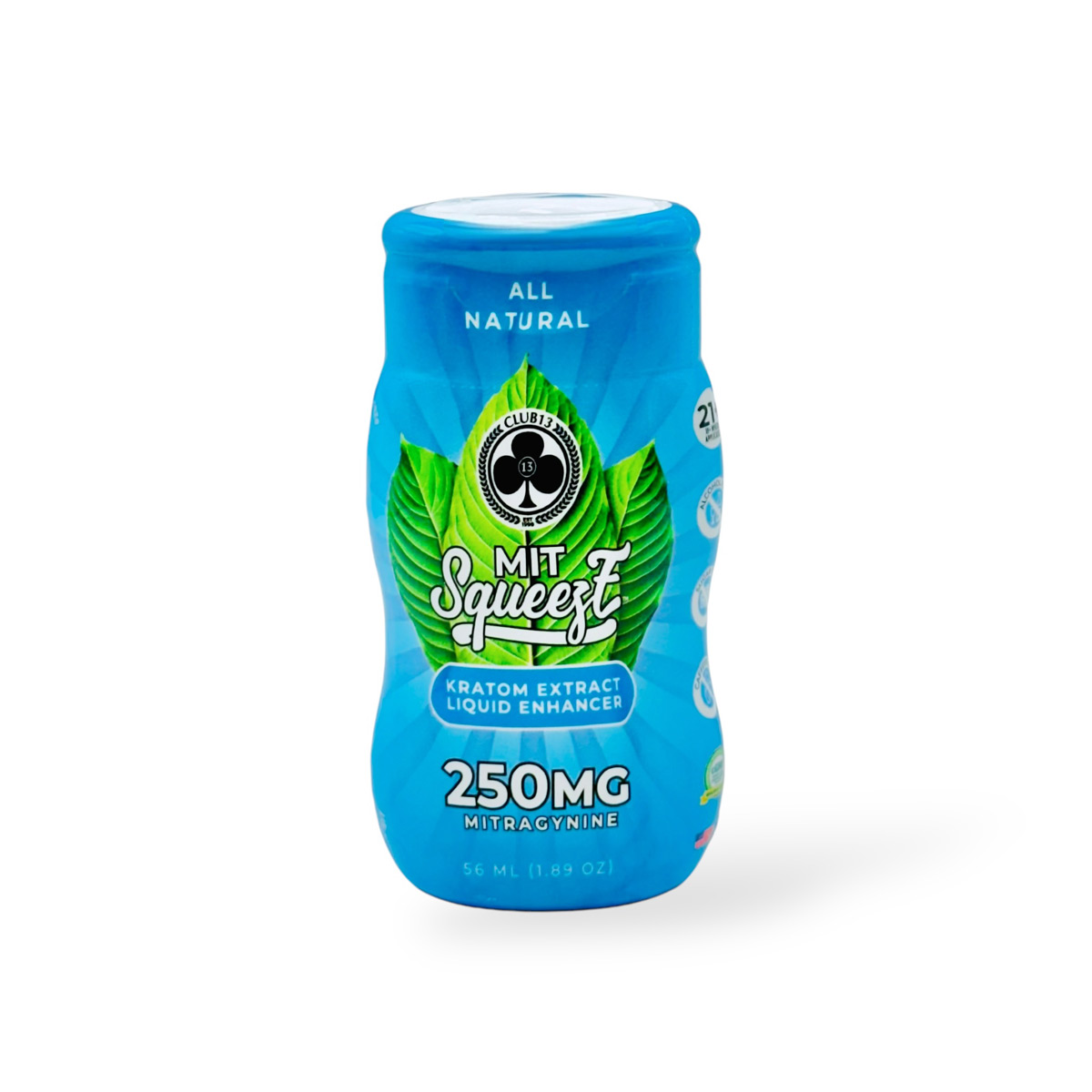 Club 13 Mit Squeeze 250mg MIT Kratom Extract Liquid Enhancer 56mL