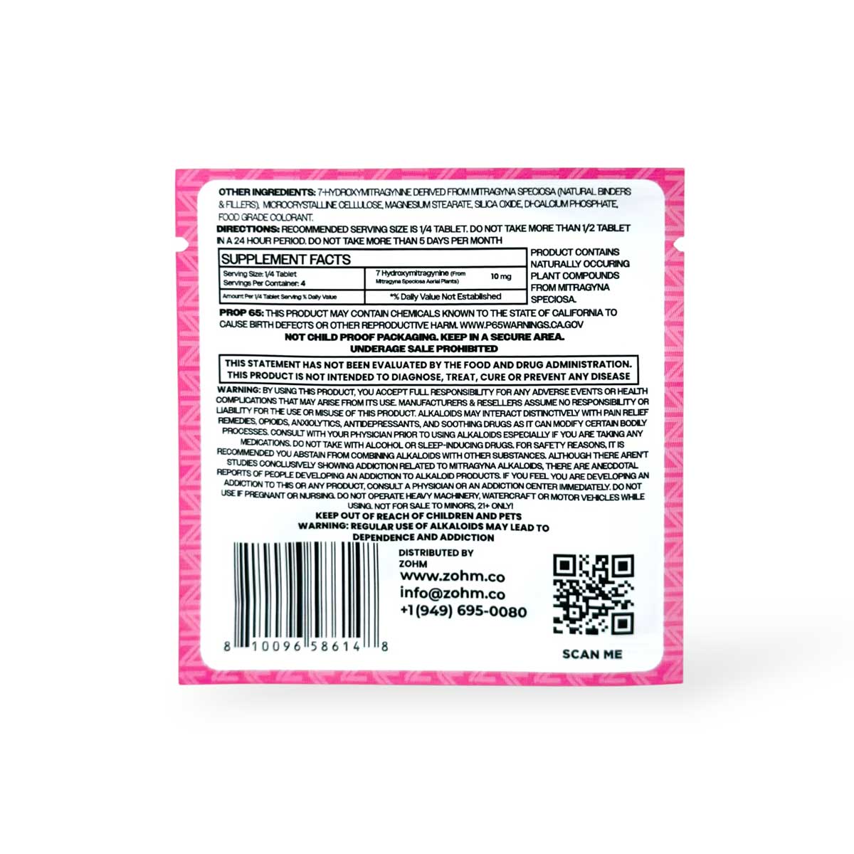 ZOHM Extra Strength 7 OH Tablets Strawburst 40mg Per Tablet - Image 9
