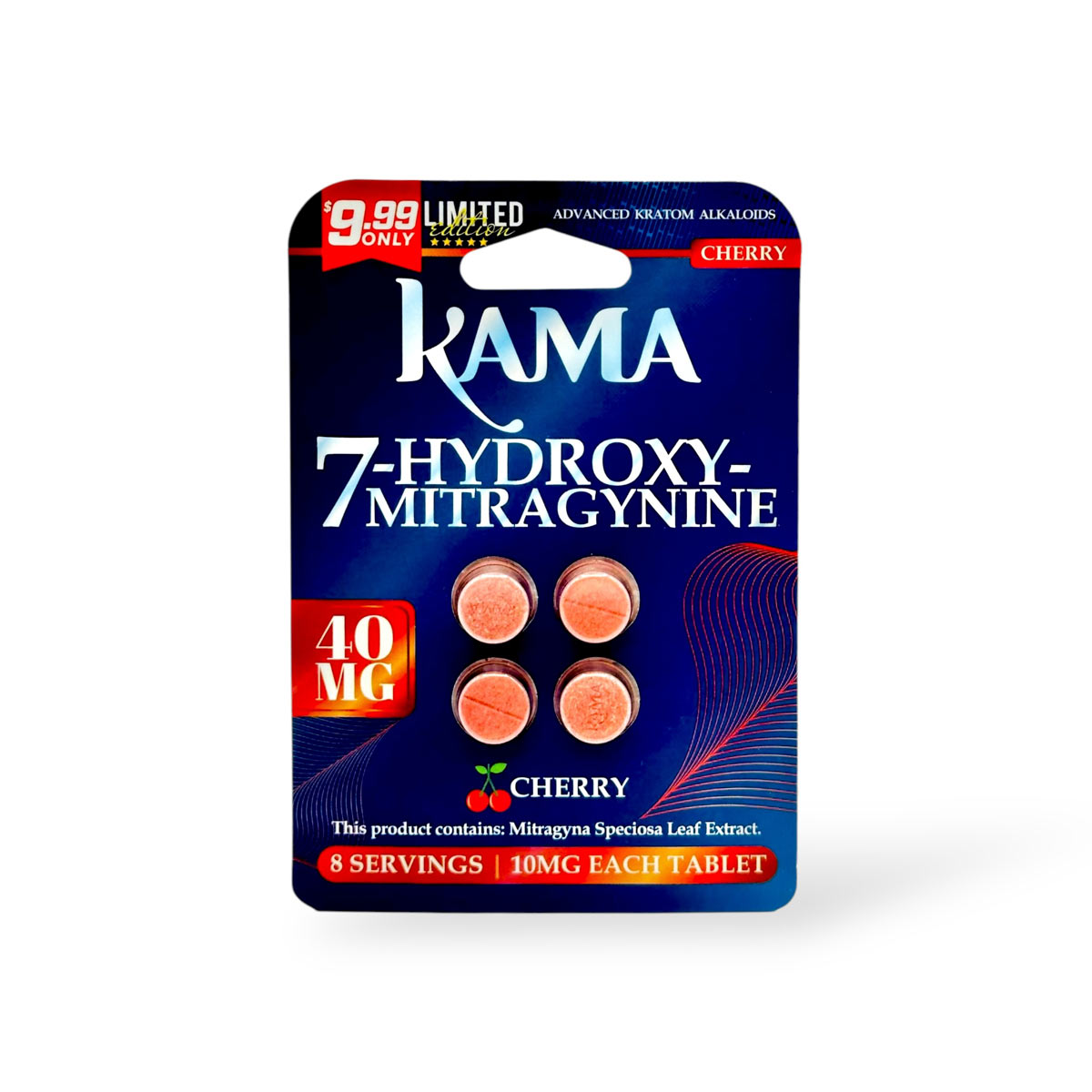 Kama 7-OH Limited Edition Chewable Tablets Cherry 10mg Per Tablet