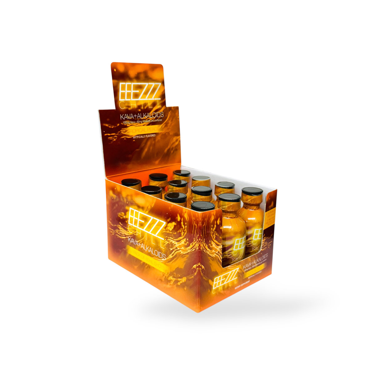 EEEZZZ Chill Tropical Peach Kava + Alkaloid Shot 60ml | Pure Leaf
