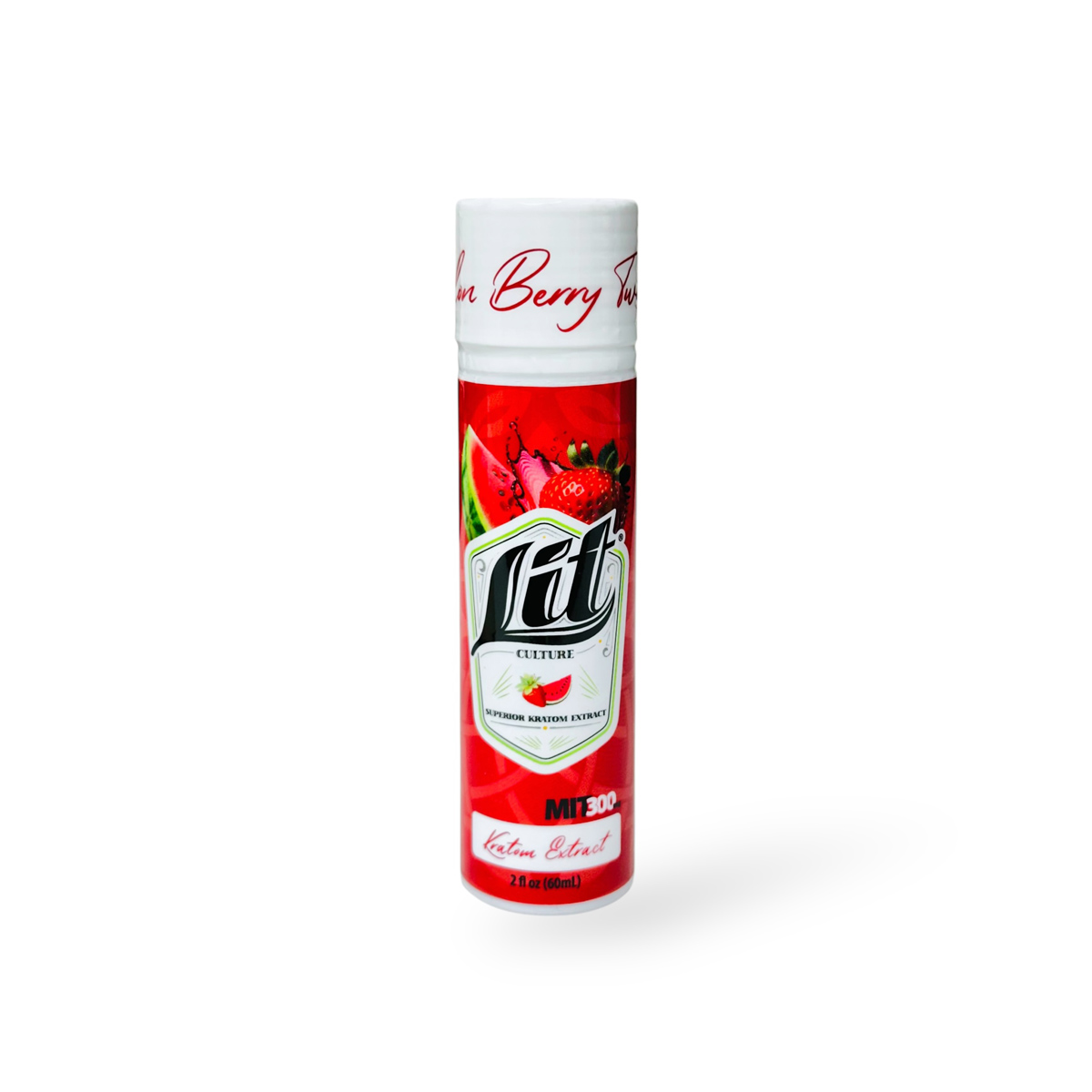 Lit Culture Kratom Shot Melon Berry Twist MIT 300mg 2oz