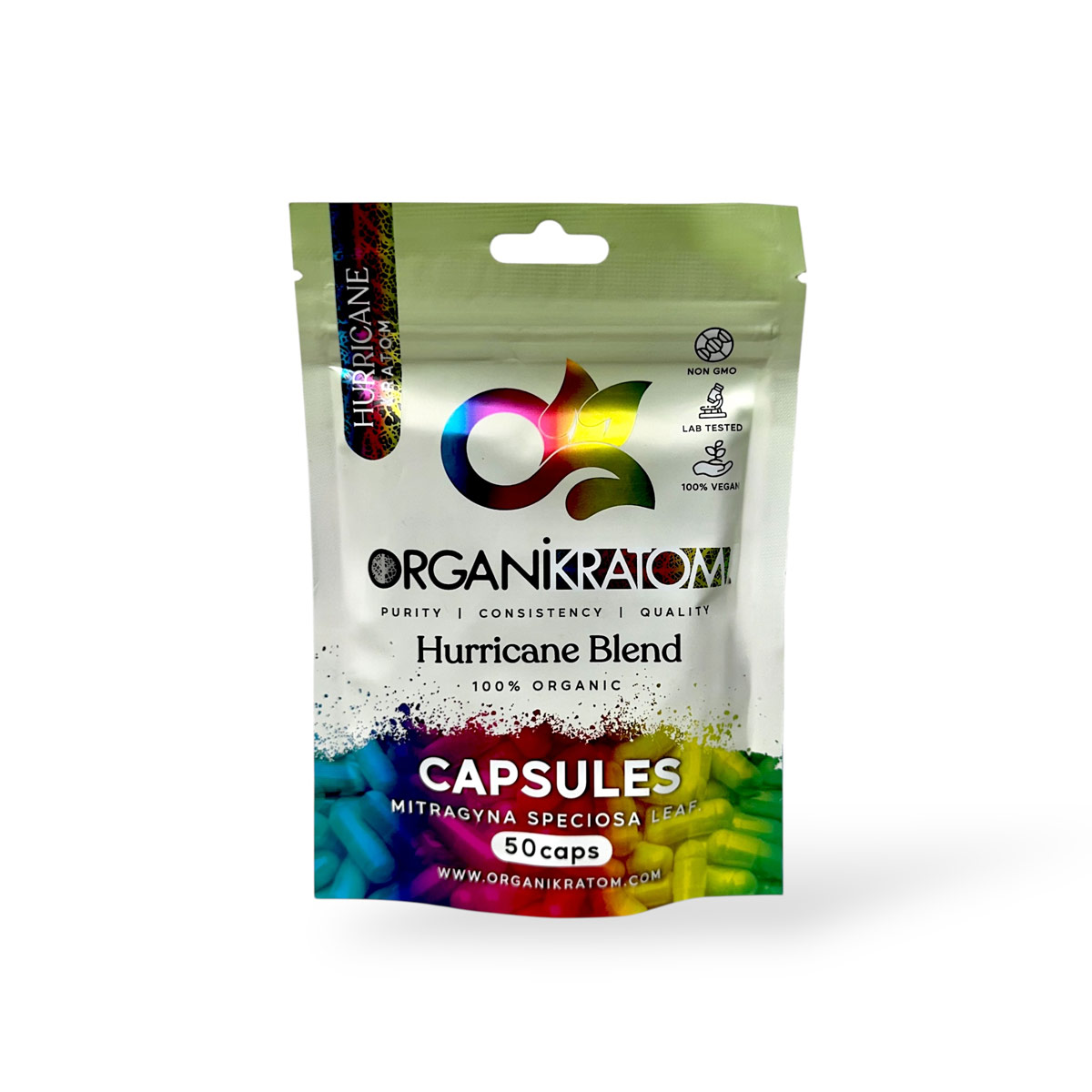 Organi Kratom Hurricane Blend Capsules – Balanced Support