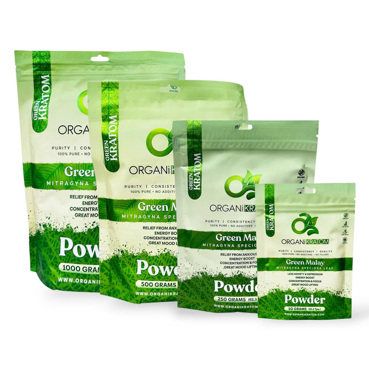 Organi Kratom Green Malay Powder