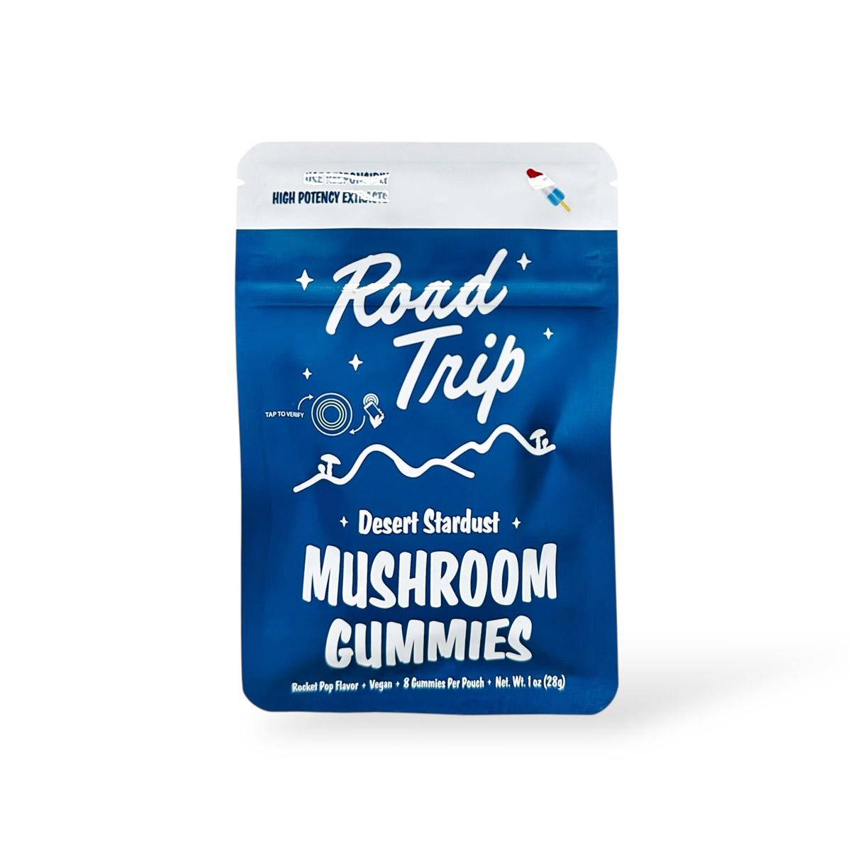 Road Trip Desert Stardust Mushroom Gummies Rocket Pop