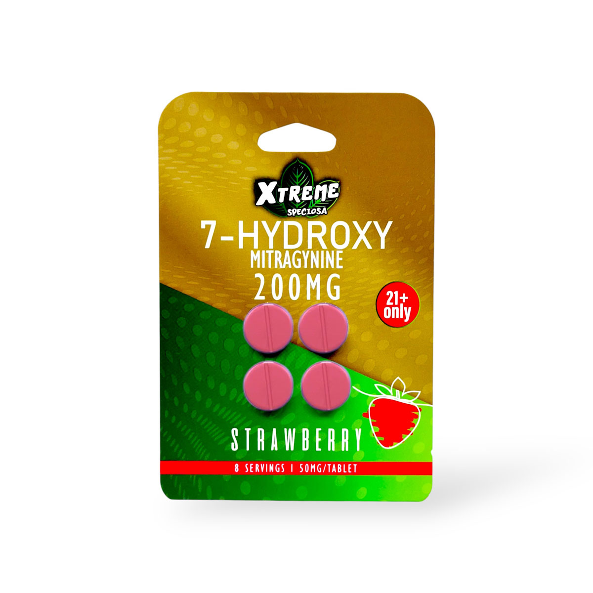 Xtreme Speciosa 7 Hydroxy Chewable Tablets Strawberry 200mg