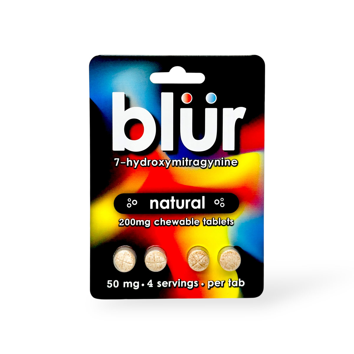 blur 7-Hydroxymitragynine Chewable Tablets Natural 50mg Per Tablet