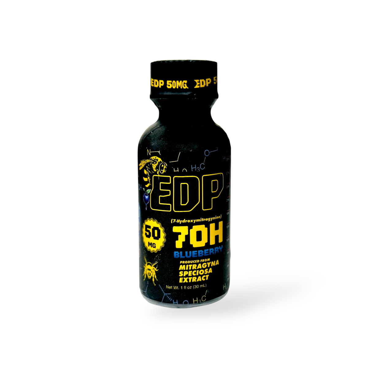EDP 7-hydroxymitragynine Kratom Extract Shot Blueberry 50mg