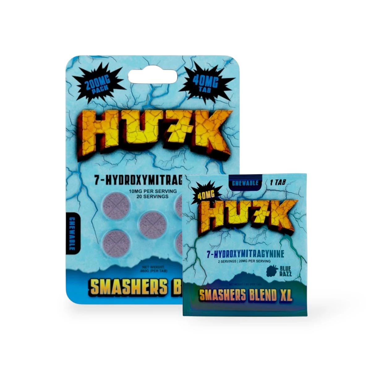 Hu7k 7-Hydroxymitragynine Tablet Blue Razz 40mg