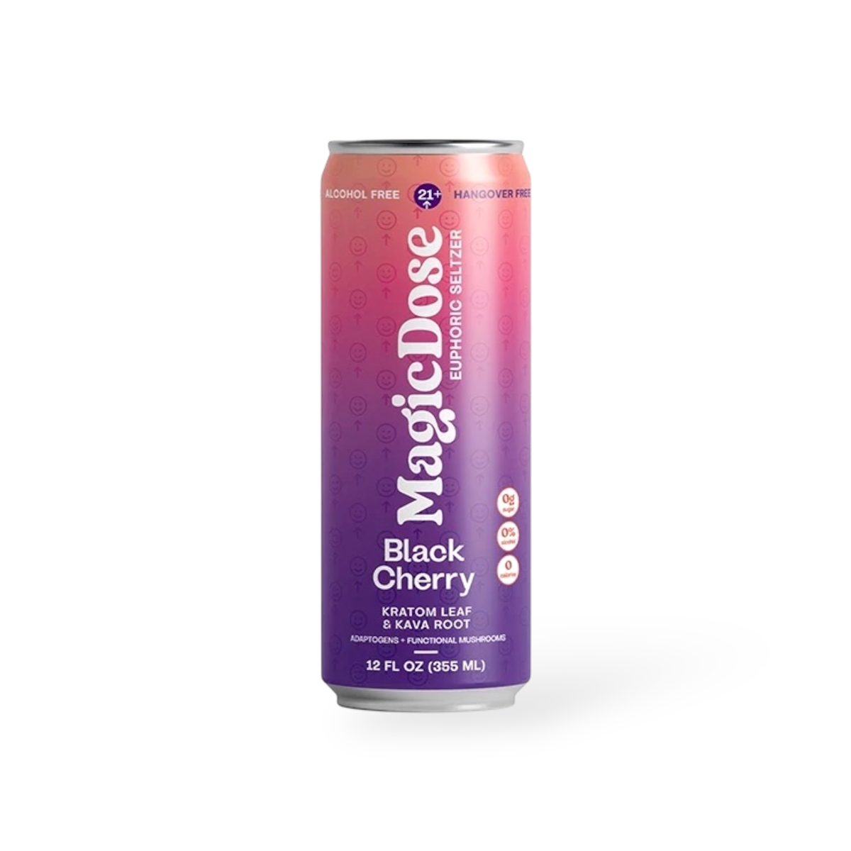 MagicDose Euphoric Seltzer Kratom Leaf + Kava Root Black Cherry 12oz