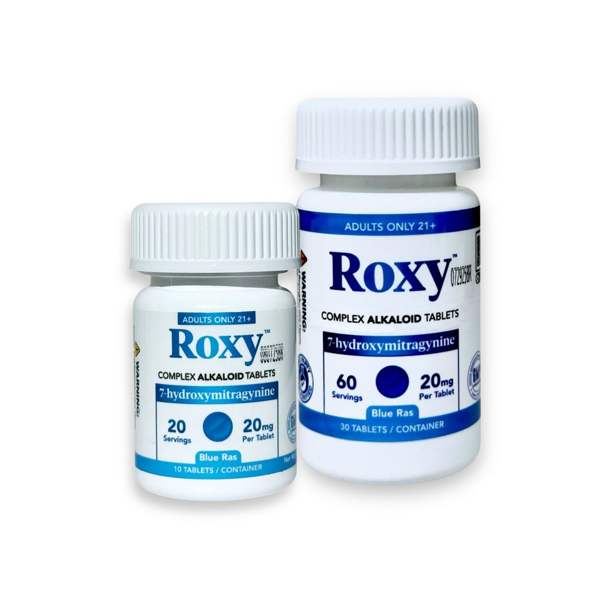 Roxy Complex 7-OH Blue Ras Chewable Tablets 20mg