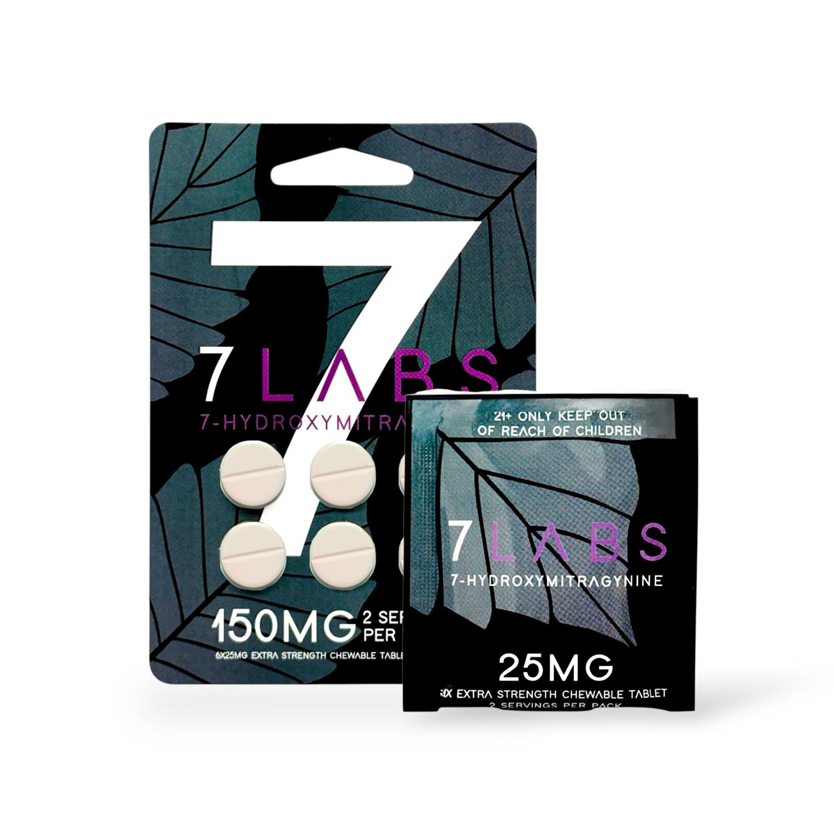 7 Labs 7 Hydroxymitragynine Extra Strength Chewable Tablets 25mg Per Tablet