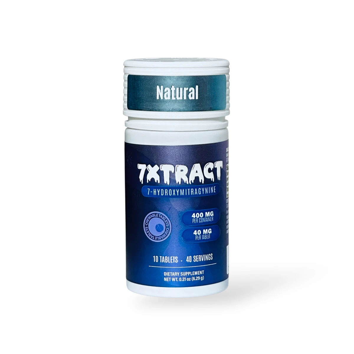 7Xtract 7-Hydroxymitragynine Chewable Tablet Natural 40mg Per Tablet