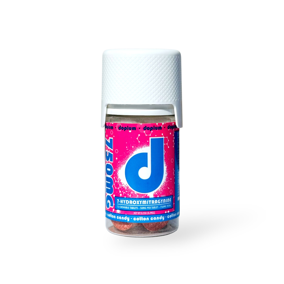 dopium 7-Hydroxymitragynine Chewable Tablets Cotton Candy 50mg Per Tablet