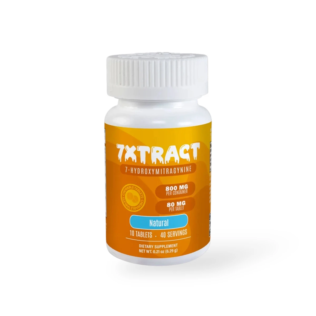7Xtract 7-Hydroxymitragynine Chewable Tablet Natural 80mg Per Tablet