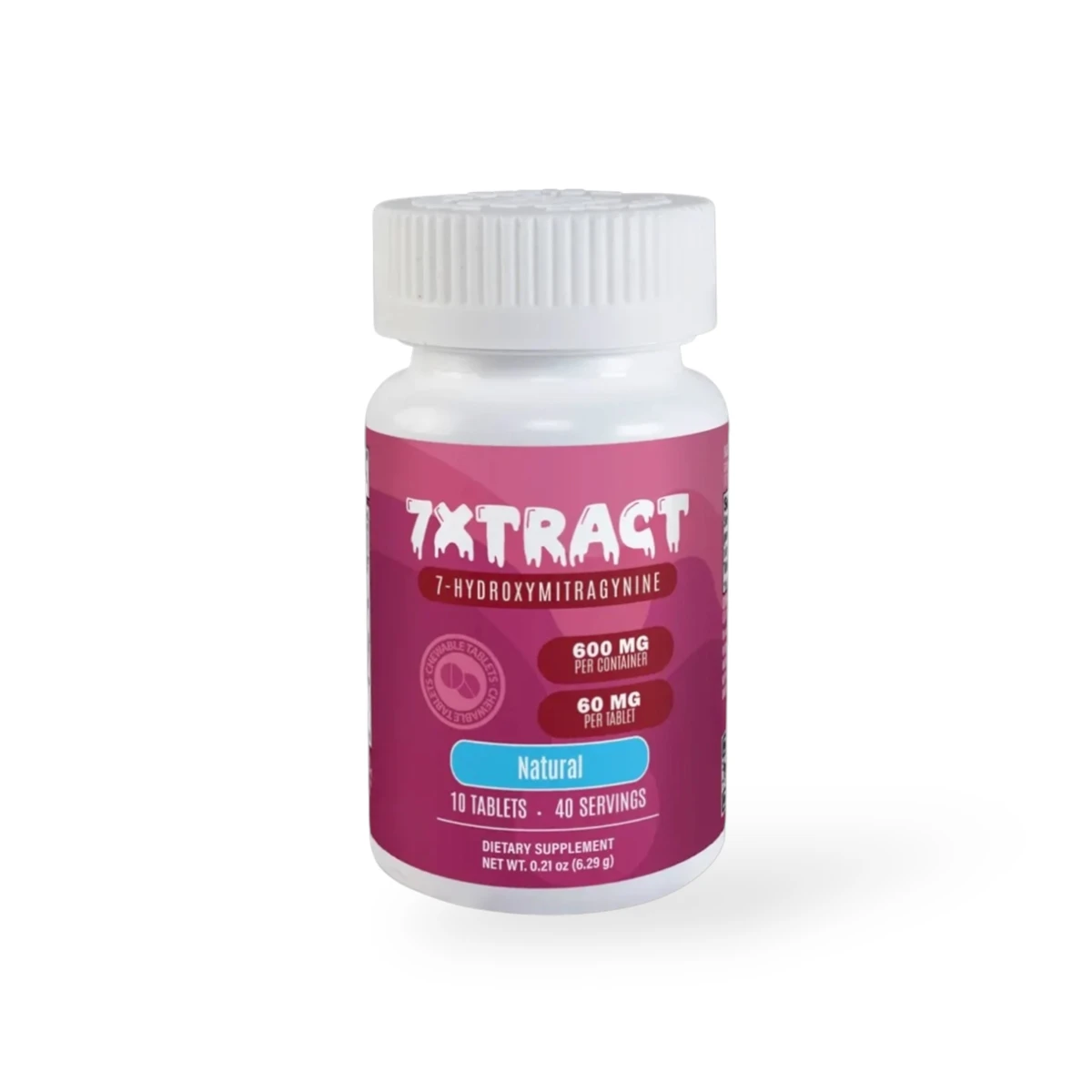 7Xtract 7-Hydroxymitragynine Chewable Tablet Natural 60mg Per Tablet