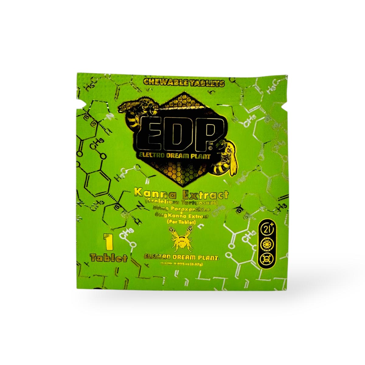EDP Paraxanthine + Kanna Extract Chewable Tablets 56mg