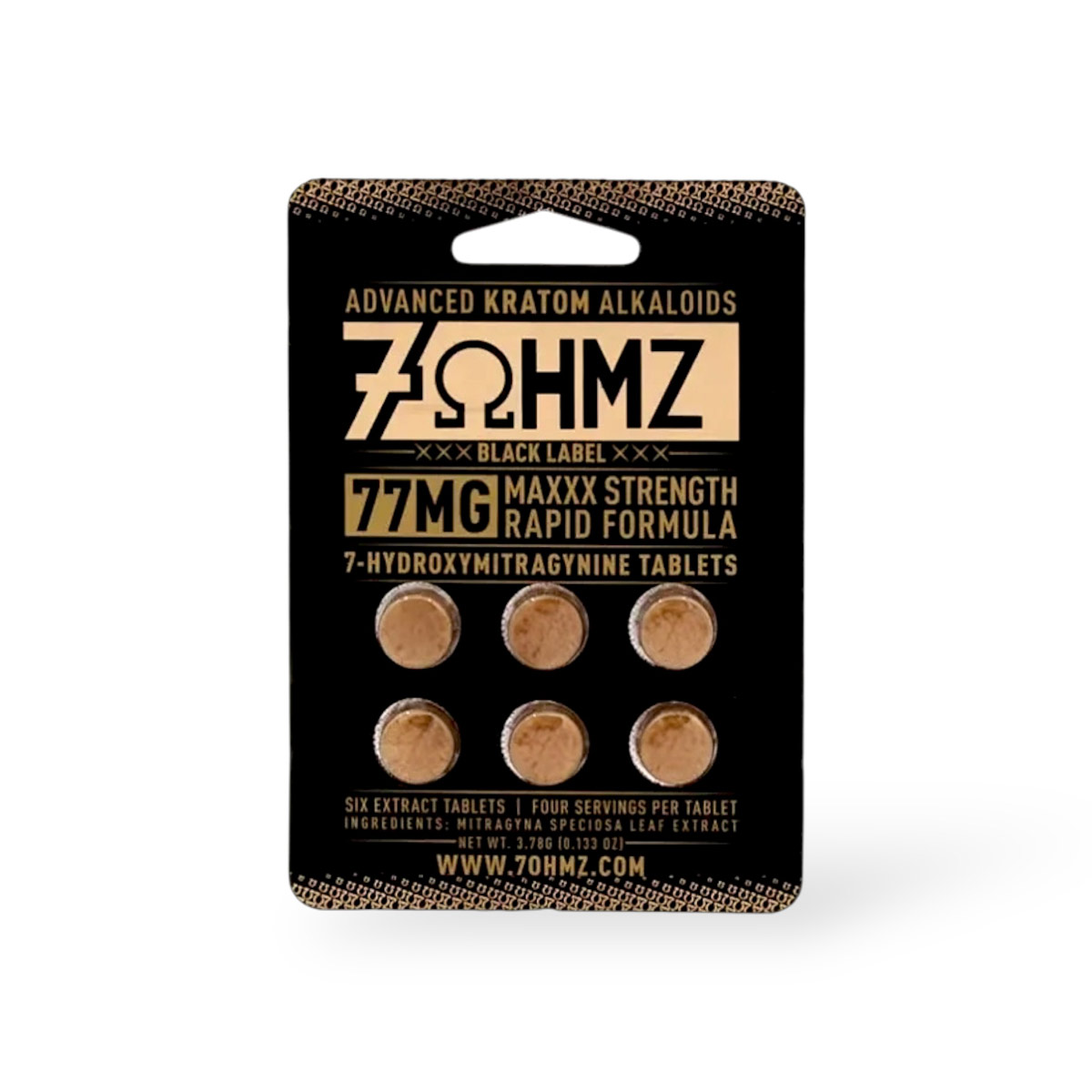 7OHMZ Black Label Max Strength 77mg 7-Hydroxymitragynine