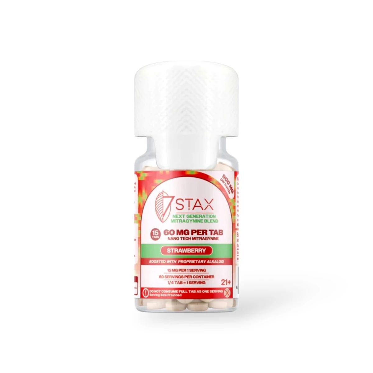 7 Stax Next Generation Mitragynine Blend Tablets Strawberry 60mg Per Tablet