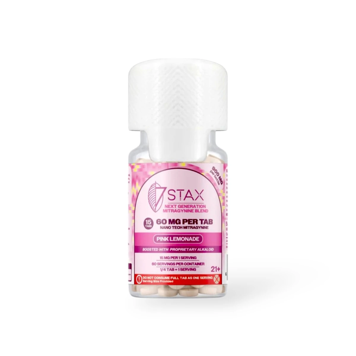 7 Stax Next Generation Mitragynine Blend Tablets Pink Lemonade 60mg Per Tablet