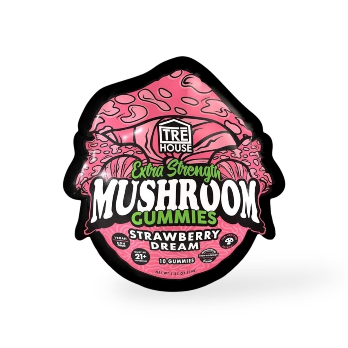 Tre House Extra Strength Mushroom Gummies Strawberry Dream