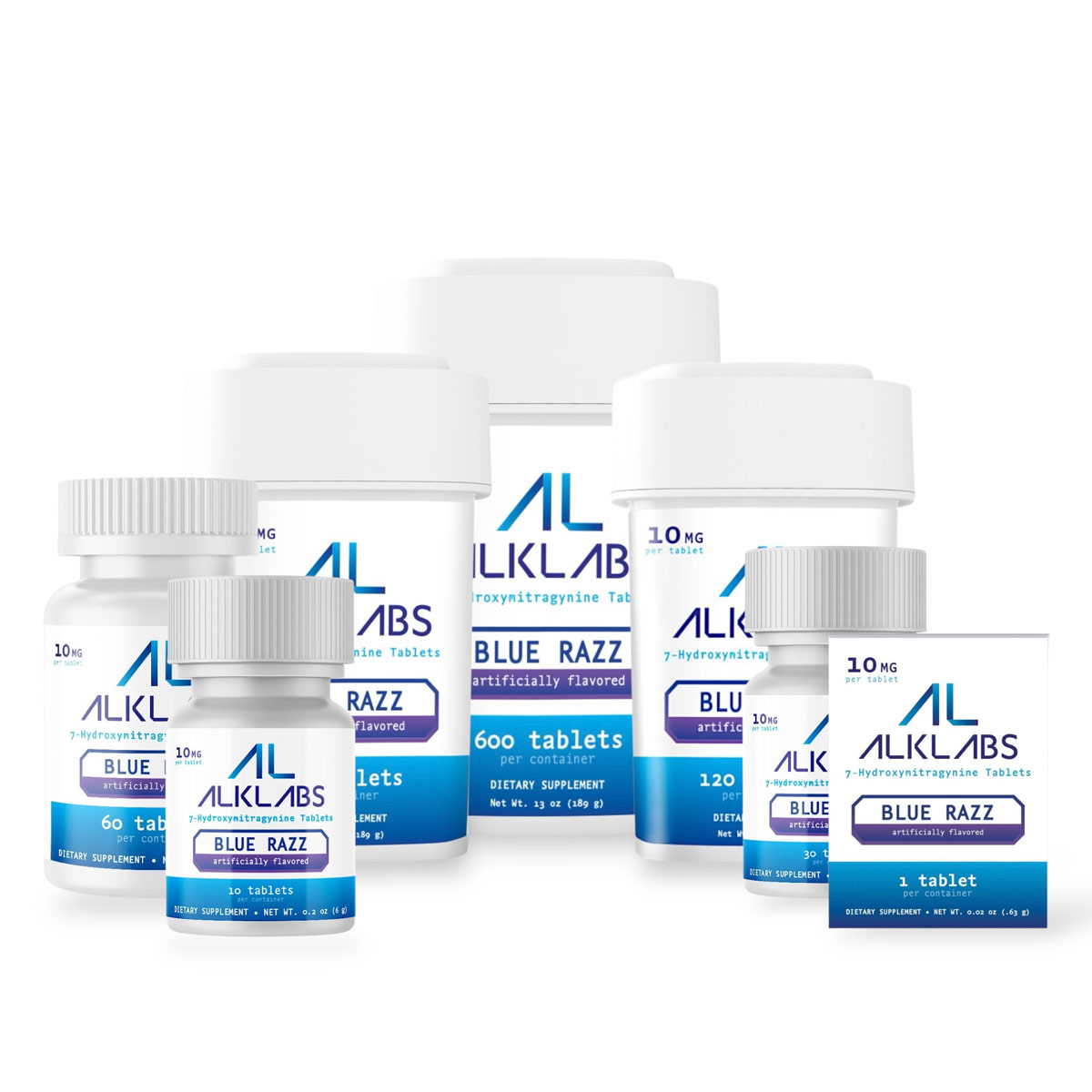 AlkLabs 7- Hydroxymitragynine Blue Razz 10mg Tablet