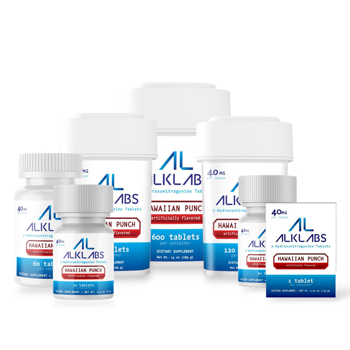 AlkLabs 7- Hydroxymitragynine Hawaiian Punch 40mg Tablet