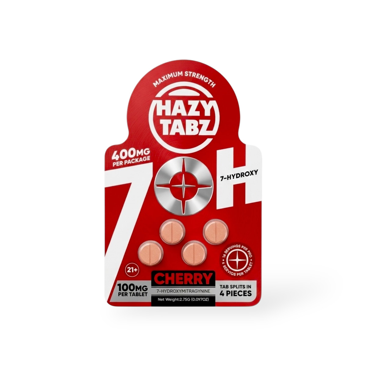 Hazy Tabz 7-Hydroxy Cherry 100mg Max Strength