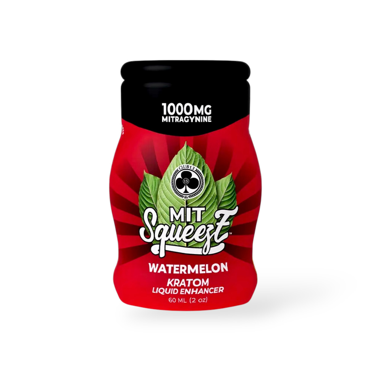 Club 13 Mit Squeeze Kratom Liquid Enhancer Watermelon 1000mg 60ml