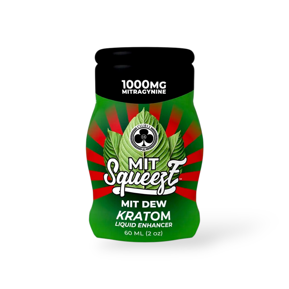 Club 13 Mit Squeeze Kratom Liquid Enhancer Mit Dew 1000mg 60ml