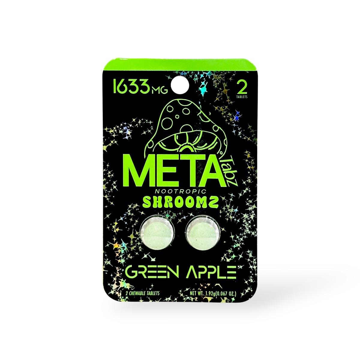 Meta Tabz Nootropic Shroomz Green Apple 1633mg Tablets