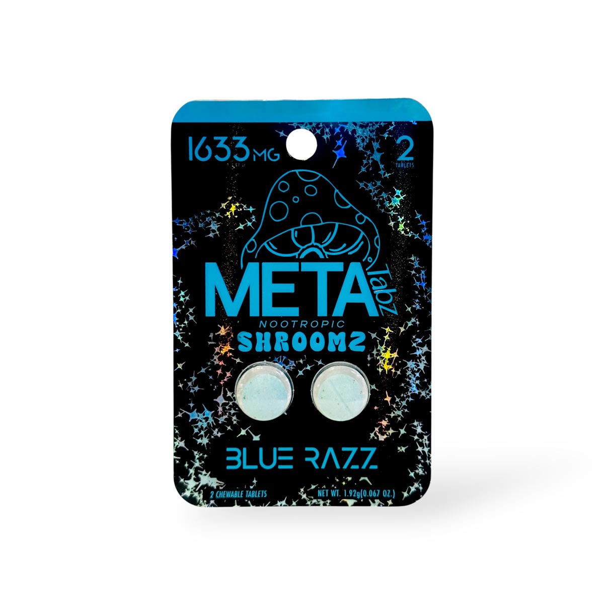Meta Tabz Nootropic Shroomz Blue Razz 1633mg Tablets