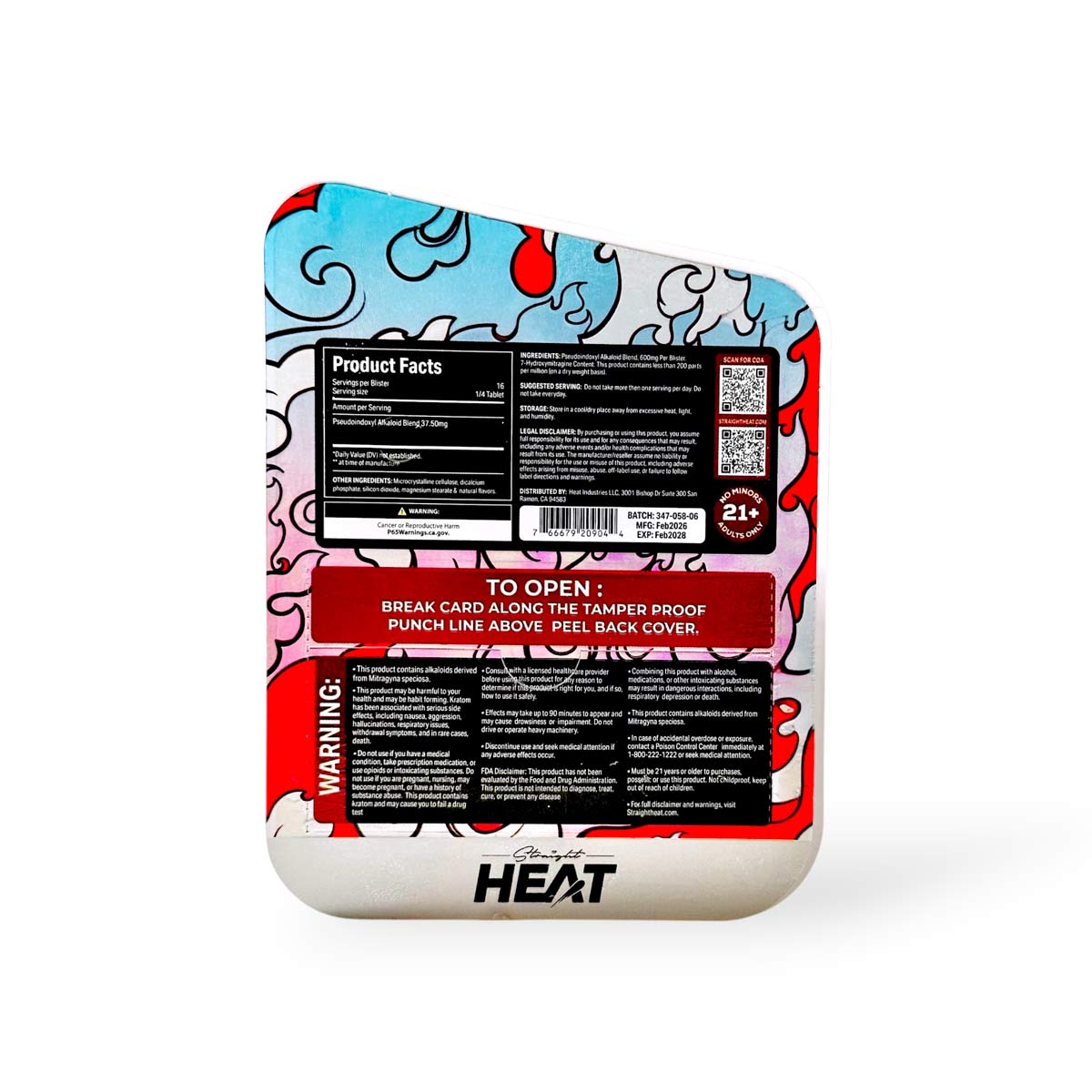 Straight Heat One Fifties Pseudo Chewable Tablets Berry Blast 150mg