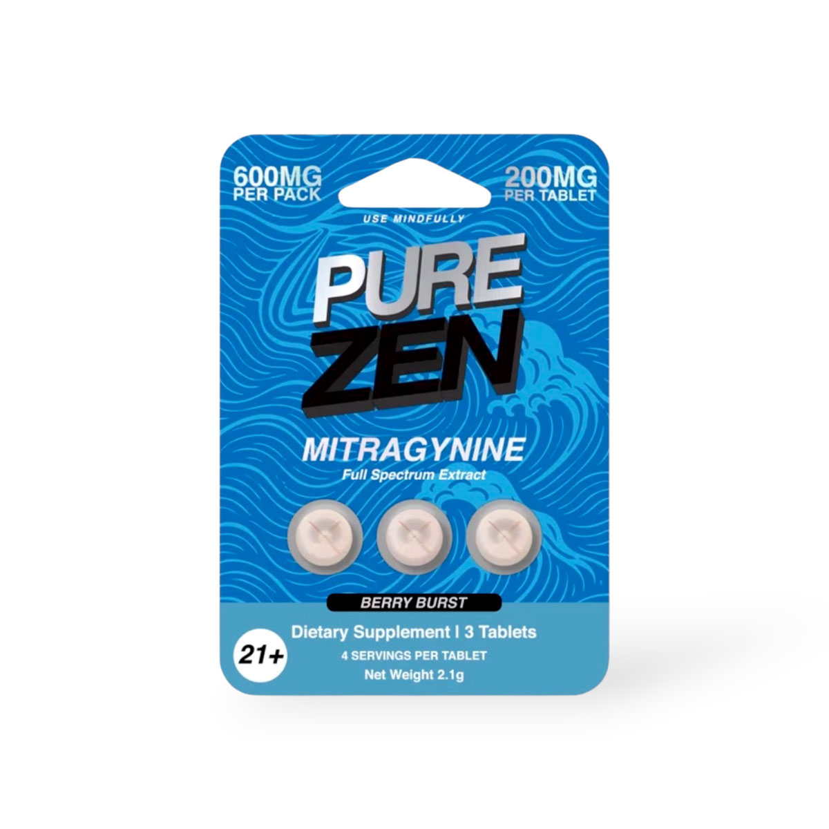 Pure Zen 200mg Berry Burst Extract Chewable Tablets
