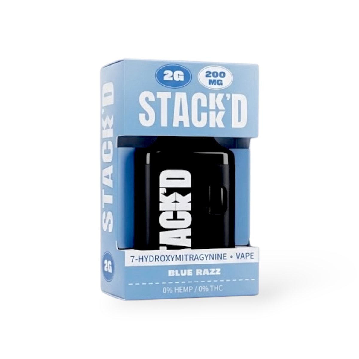 Stack'd 7- Hydroxymitragynine Vape 200mg Blue Razz 2g